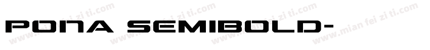 Pona SemiBold字体转换